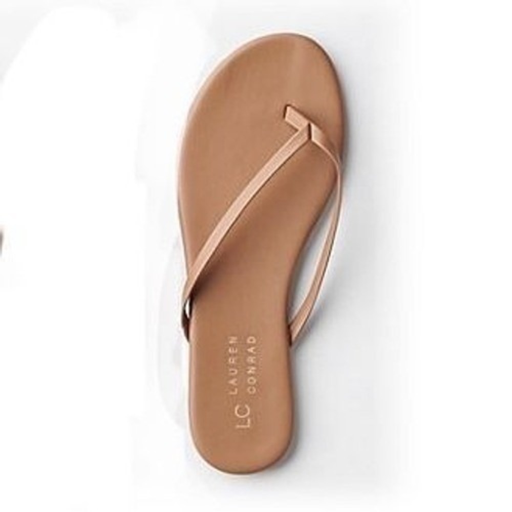 Lauren Conrad NWT Honey Tan Women's Flip Flop Sandals 5